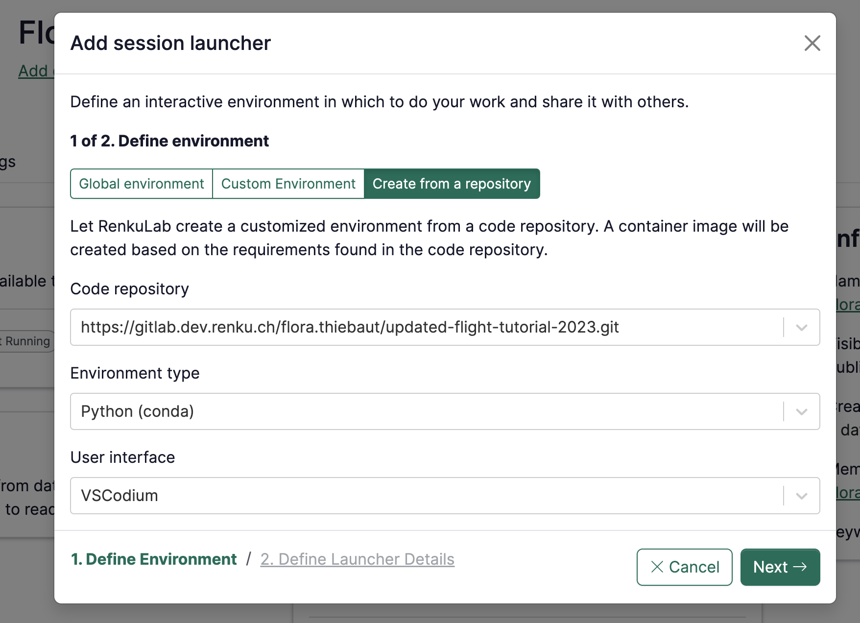Built Envs Modal